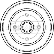 Borg & Beck BBR7044 - Brake Drum car-mod.net