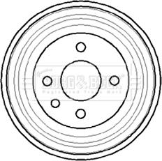 Borg & Beck BBR7040 - Brake Drum car-mod.net