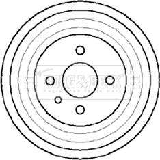 Borg & Beck BBR7041 - Brake Drum car-mod.net