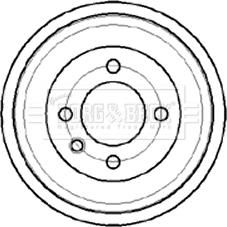 Borg & Beck BBR7043 - Brake Drum car-mod.net