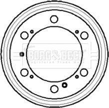 Borg & Beck BBR7050 - Brake Drum car-mod.net