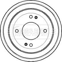 Borg & Beck BBR7052 - Brake Drum car-mod.net