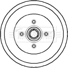 Borg & Beck BBR7066 - Brake Drum car-mod.net