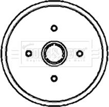 Borg & Beck BBR7002 - Brake Drum car-mod.net