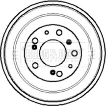 Borg & Beck BBR7011 - Brake Drum car-mod.net