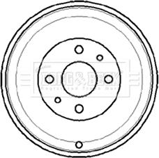 Borg & Beck BBR7012 - Brake Drum car-mod.net