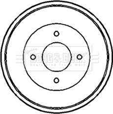 Borg & Beck BBR7082 - Brake Drum car-mod.net