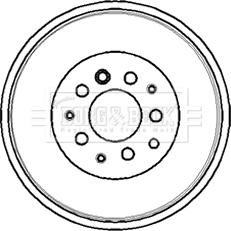 Borg & Beck BBR7070 - Brake Drum car-mod.net
