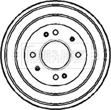 Borg & Beck BBR7078 - Brake Drum car-mod.net