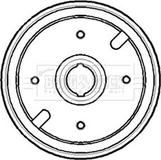 Borg & Beck BBR7145 - Brake Drum car-mod.net