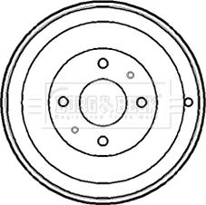 Borg & Beck BBR7148 - Brake Drum car-mod.net