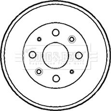 Borg & Beck BBR7158 - Brake Drum car-mod.net