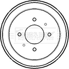 Borg & Beck BBR7160 - Brake Drum car-mod.net