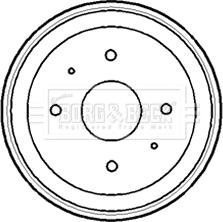 Borg & Beck BBR7161 - Brake Drum car-mod.net