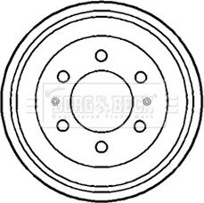 Borg & Beck BBR7102 - Brake Drum car-mod.net