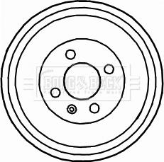 Borg & Beck BBR7121 - Brake Drum car-mod.net