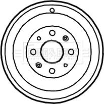 Borg & Beck BBR7122 - Brake Drum car-mod.net