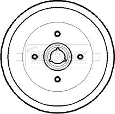 Borg & Beck BBR7172 - Brake Drum car-mod.net