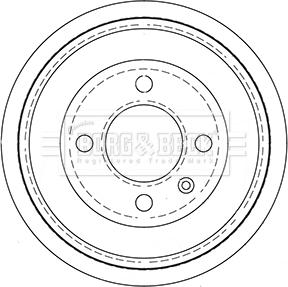 Borg & Beck BBR7256 - Brake Drum car-mod.net