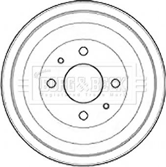 Borg & Beck BBR7253 - Brake Drum car-mod.net