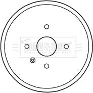 Borg & Beck BBR7214 - Brake Drum car-mod.net