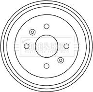 Borg & Beck BBR7213 - Brake Drum car-mod.net
