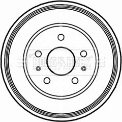 Borg & Beck BBR7212 - Brake Drum car-mod.net