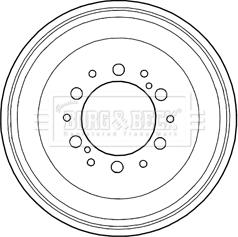 Borg & Beck BBR7232 - Brake Drum car-mod.net