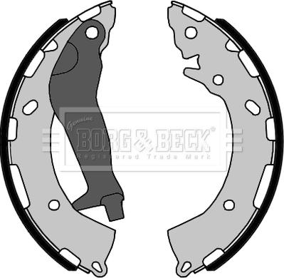 Borg & Beck BBS6442 - Drum Brake Shoe Set car-mod.net