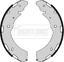 Borg & Beck BBS6435 - Drum Brake Shoe Set car-mod.net