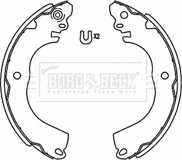 Borg & Beck BBS6516 - Drum Brake Shoe Set car-mod.net