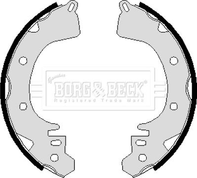 Borg & Beck BBS6098 - Drum Brake Shoe Set car-mod.net