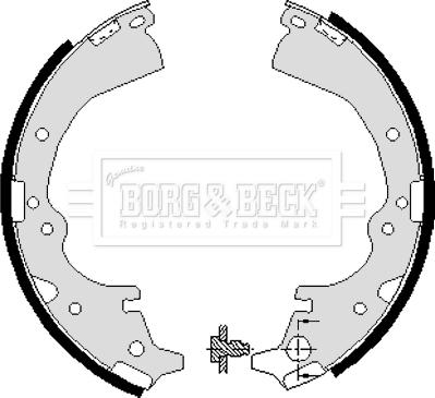 Borg & Beck BBS6040 - Drum Brake Shoe Set car-mod.net