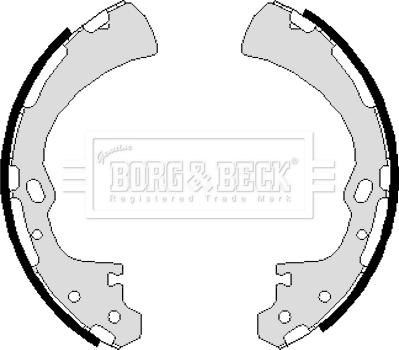 Borg & Beck BBS6019 - Drum Brake Shoe Set car-mod.net