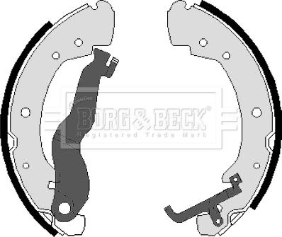 Borg & Beck BBS6017 - Drum Brake Shoe Set car-mod.net