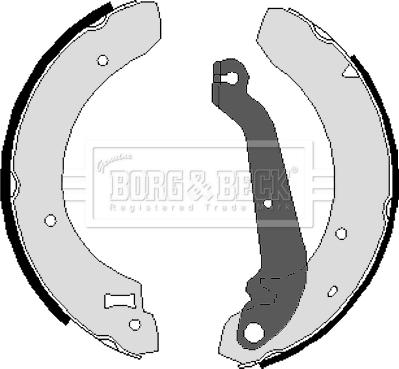 Borg & Beck BBS6034 - Drum Brake Shoe Set car-mod.net