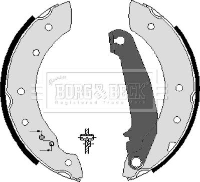 Borg & Beck BBS6033 - Drum Brake Shoe Set car-mod.net
