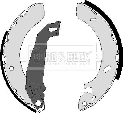 Borg & Beck BBS6027 - Drum Brake Shoe Set car-mod.net