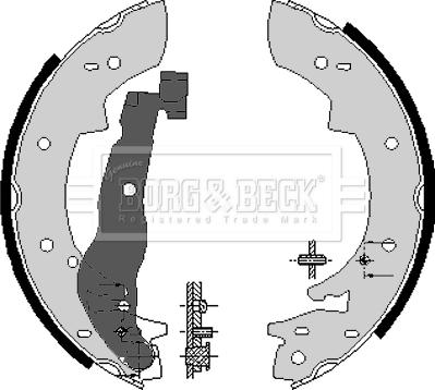 Borg & Beck BBS6074 - Drum Brake Shoe Set car-mod.net