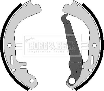 Borg & Beck BBS6076 - Drum Brake Shoe Set car-mod.net