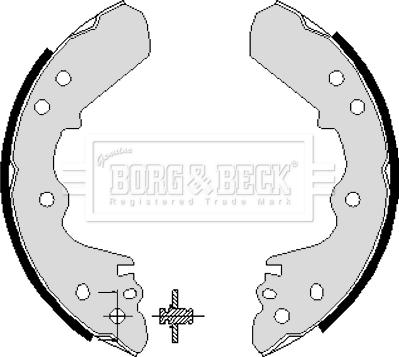 Borg & Beck BBS6196 - Drum Brake Shoe Set car-mod.net