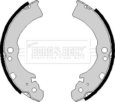 Borg & Beck BBS6168 - Drum Brake Shoe Set car-mod.net