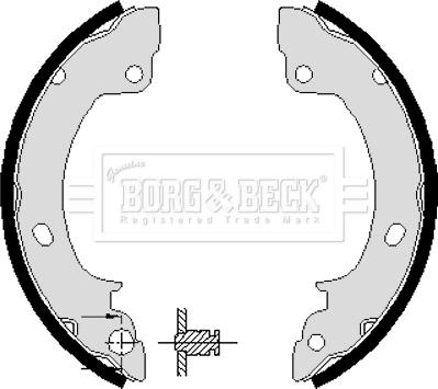 Borg & Beck BBS6100 - Drum Brake Shoe Set car-mod.net