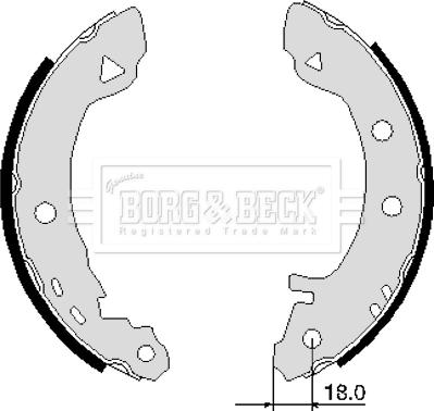 Borg & Beck BBS6103 - Drum Brake Shoe Set car-mod.net