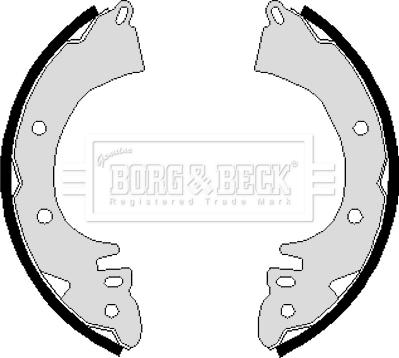 Borg & Beck BBS6114 - Drum Brake Shoe Set car-mod.net