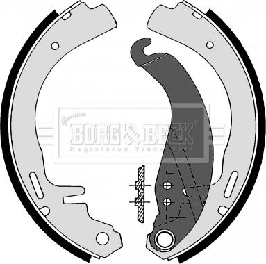Borg & Beck BBS6110 - Drum Brake Shoe Set car-mod.net