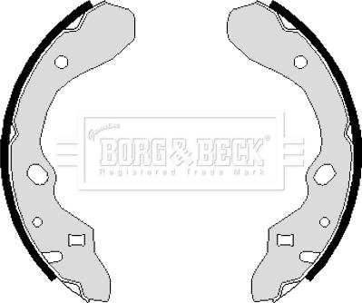 Borg & Beck BBS6112 - Drum Brake Shoe Set car-mod.net