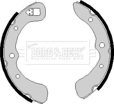Borg & Beck BBS6129 - Drum Brake Shoe Set car-mod.net