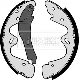 Borg & Beck BBS6355 - Drum Brake Shoe Set car-mod.net