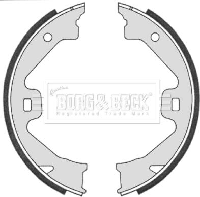 Borg & Beck BBS6331 - Brake Shoe Set, parking brake car-mod.net